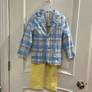 2-pc. Gymboree Spring Blazer and Pant Set, NWT Blazer, EUC Woven Chinos, Size 5T
